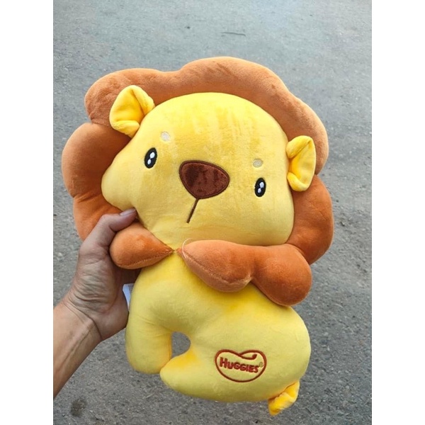 Gấu bông Gối tựa lưng hình sư tử  Vải miniso siêu mịn, hàng loại 1 cao cấp