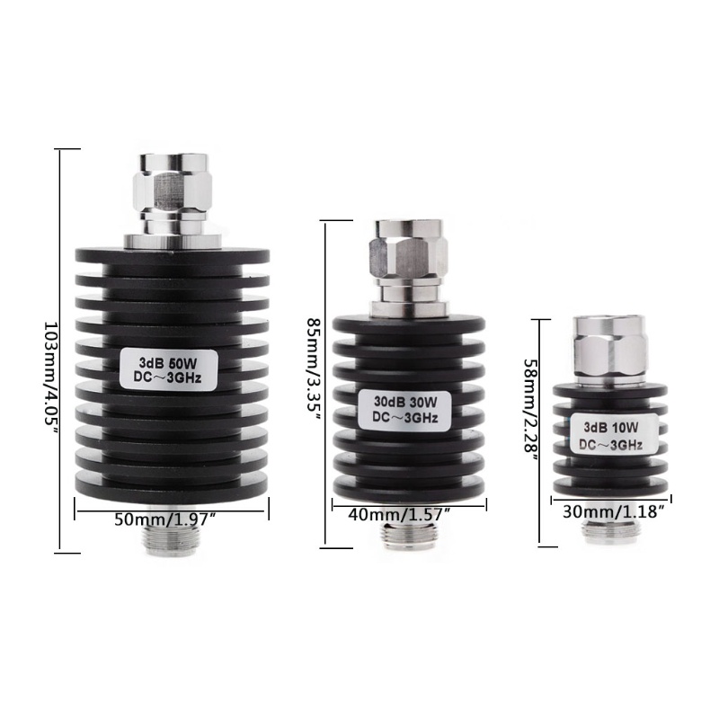 Đầu Nối Dây Đồng Trục Cố Định 10W N Type N DC-3GHz 3GHz
