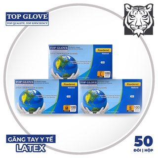 HỘP GĂNG TAY Y TẾ CHÍNH HÃNG TOP GLOVE  - MALAYSIA