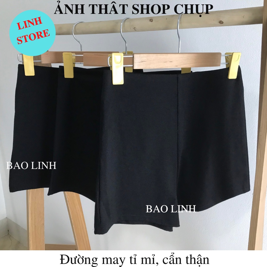 Quần Short Nữ Mặc Nhà LINH STORE Dáng Legging Cạp Chun Lưng Cao Chất Liệu Umi Đẹp Co Dãn | BigBuy360 - bigbuy360.vn