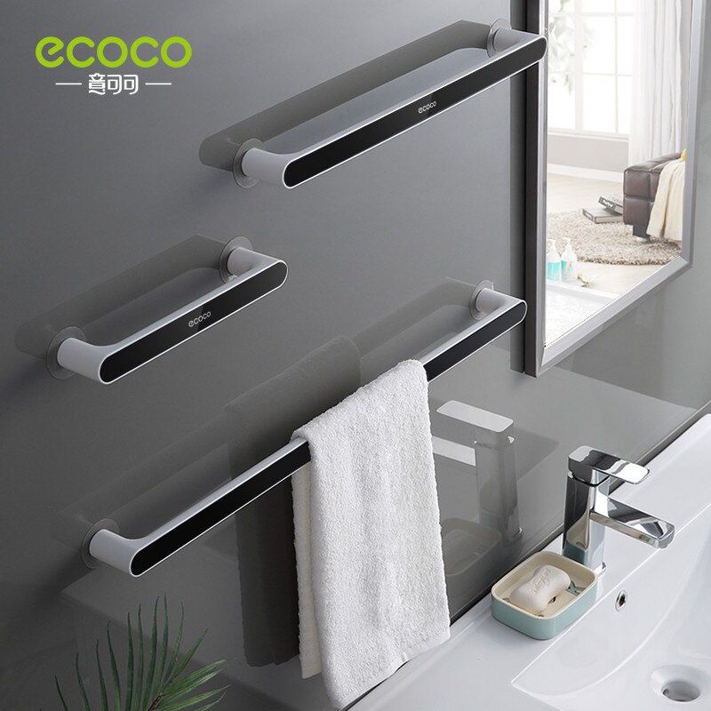 Kệ treo khăn, kệ cài dép ECOCO đa năng hít tường