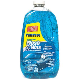 DUNG DỊCH RỬA XE & ĐÁNH BÓNG Ô TÔ, XE HƠI -RAIN-X WASH & WAX  WITH CARNAUBA WAX BEADS 1,89L-