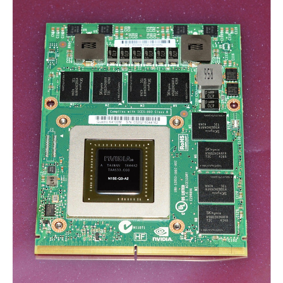 NVIDIA QUADRO K4100M Card màn hình K4100m dành cho Dell M6700 M6800 HP 8740 8760 8770 HP ZBOOK 15 17