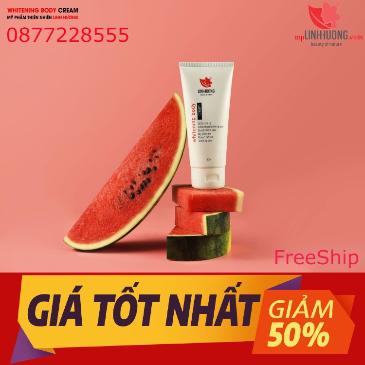 [Freeship]Kem Body Linh Hương, Dưỡng Ẩm Hàng Ngày,Làm Trắng Sáng Da Toàn Thân Hoàn Toàn Tự Nhiên