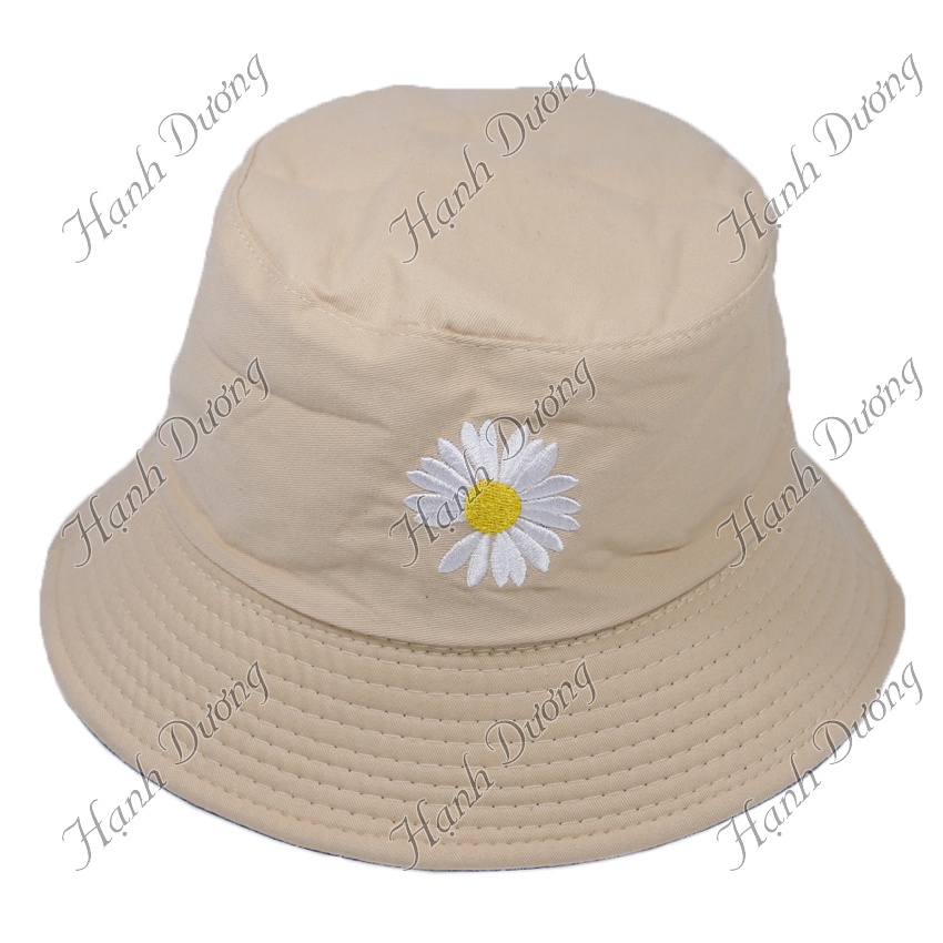 Mũ tai bèo vành nhỏ hoa cúc nón bucket 2 mặt HOA CÚC peaceminusone GDragon phù hợp cả nam và nữ