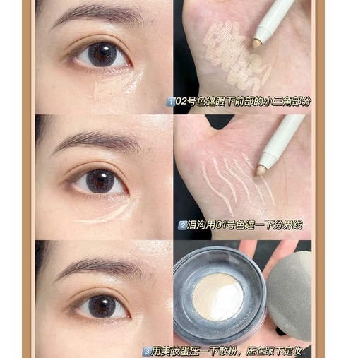 Thỏi Kem Che Khuyết Điểm FAICCIA Che Phủ Quầng Thâm Làm Sáng Da