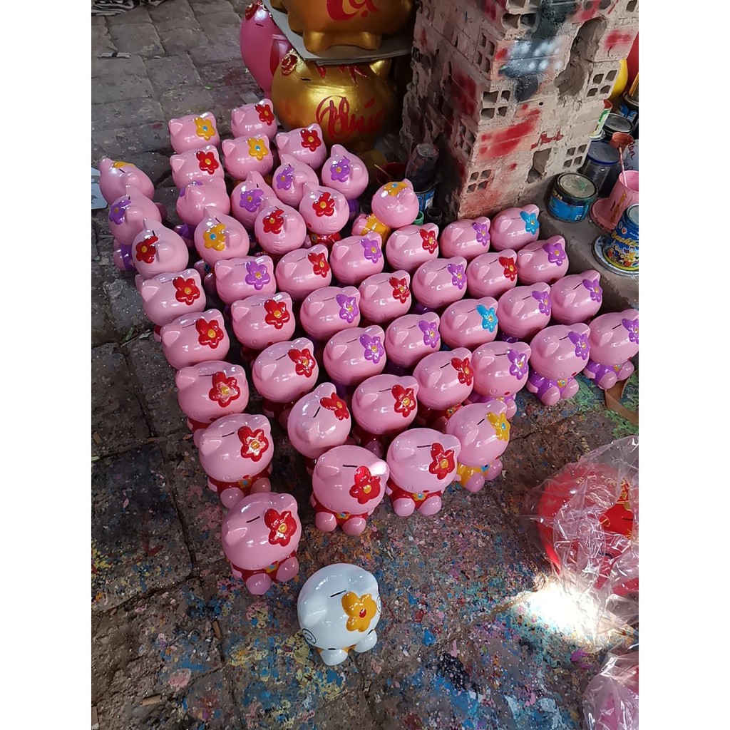 Heo đất tiết kiệm Hello Kitty cho bé PINK003 -2 Pink Xinh Decor
