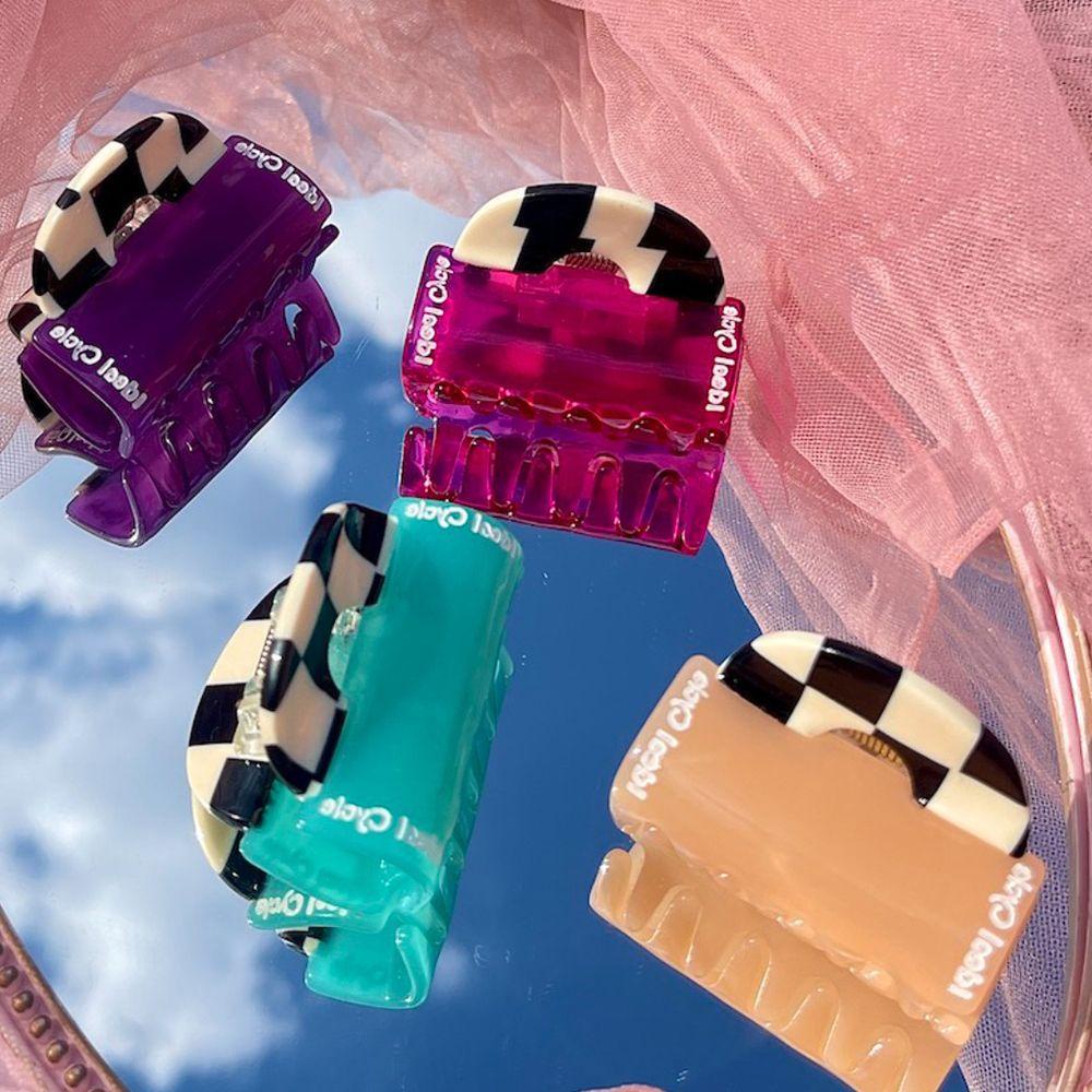 Kẹp Tóc Càng Cua Lớn Màu Tương Phản Kiểu Hàn Quốc Dễ Thương