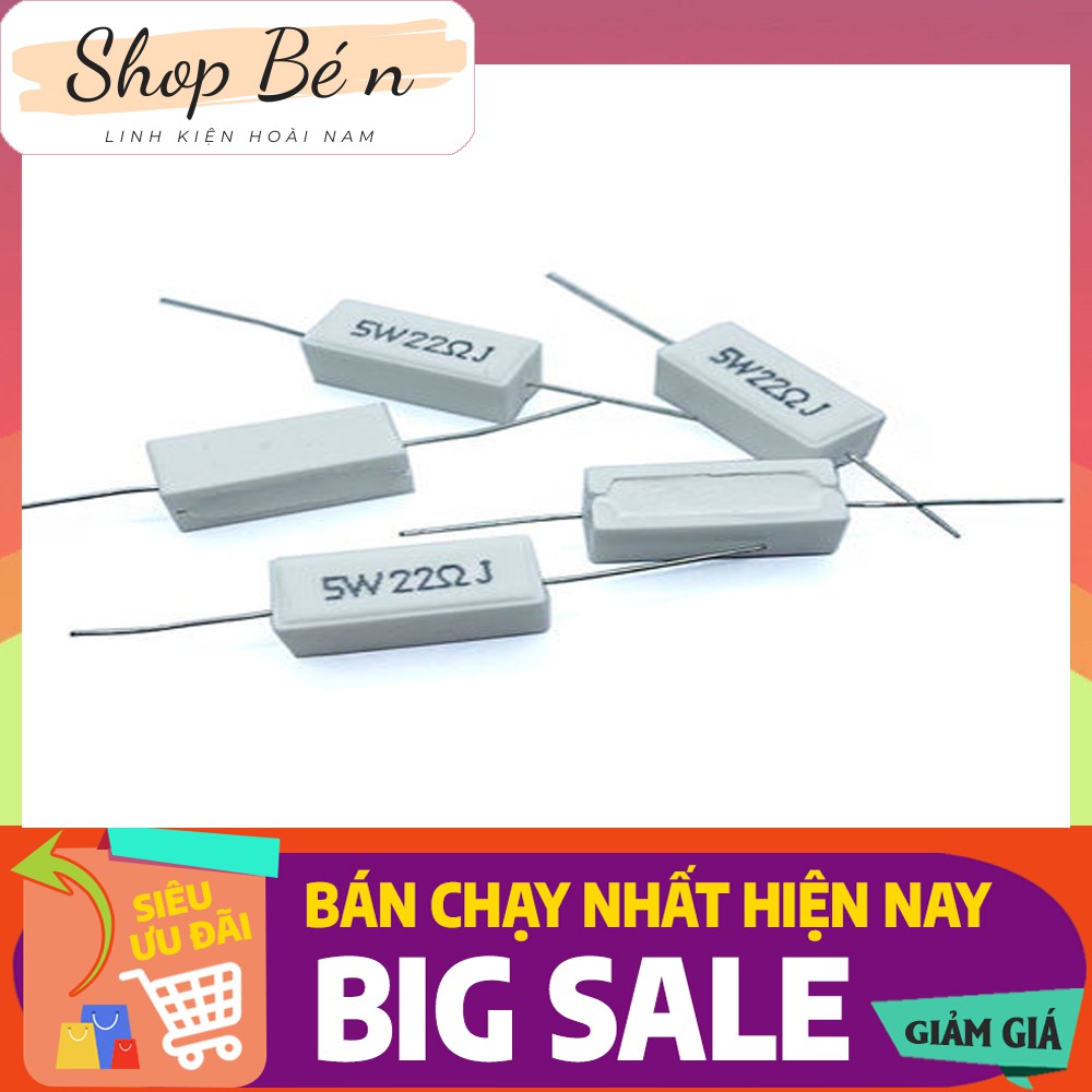 Điện trở sứ 10W 5% các loại 0.1R-10K | BigBuy360 - bigbuy360.vn