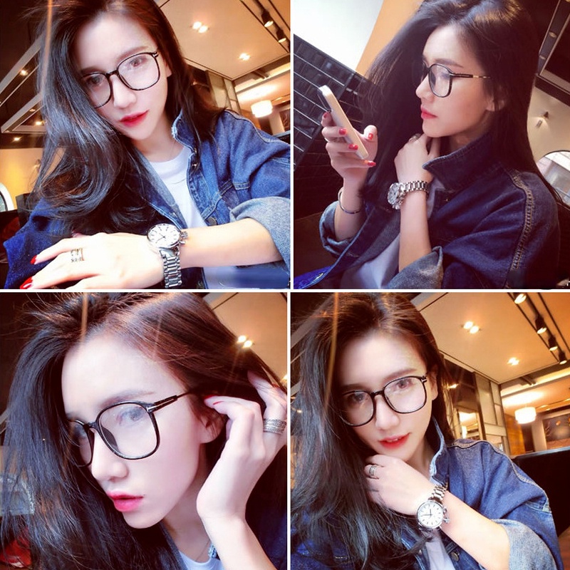 (KIQI-FASHION) COD Kính Gọng Vuông Trong Suốt Chống Ánh Sáng Xanh Thời Trang Cho Nam Nữ