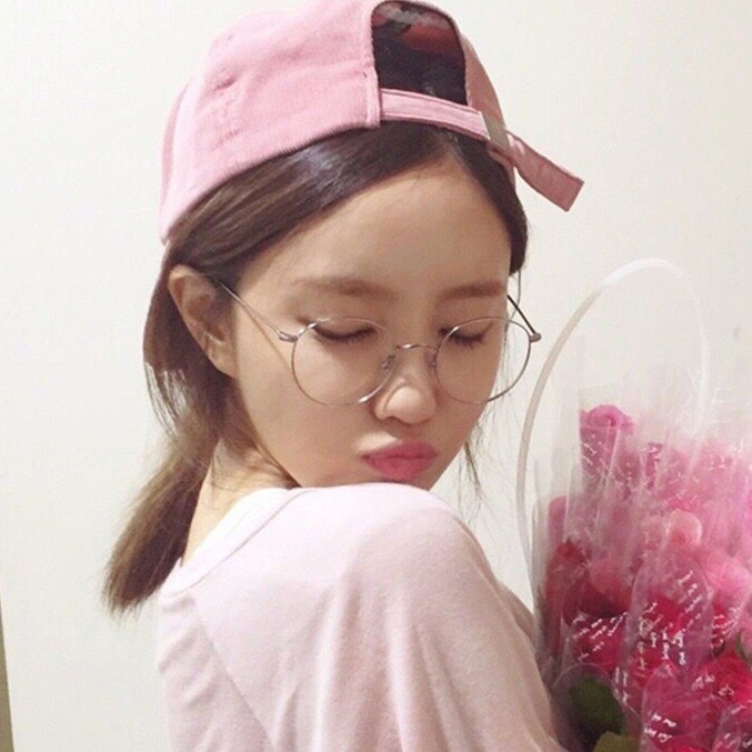 Kính thời trang gọng tròn, không độ, phiên bản Hàn Quốc cho nam thanh nữ tú - KM15