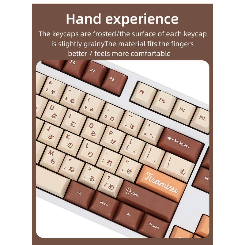 Tiramisu Keycap Nút Bàn Phím 133 Phím Cho GMK MX Switch 64 68 84 87 104