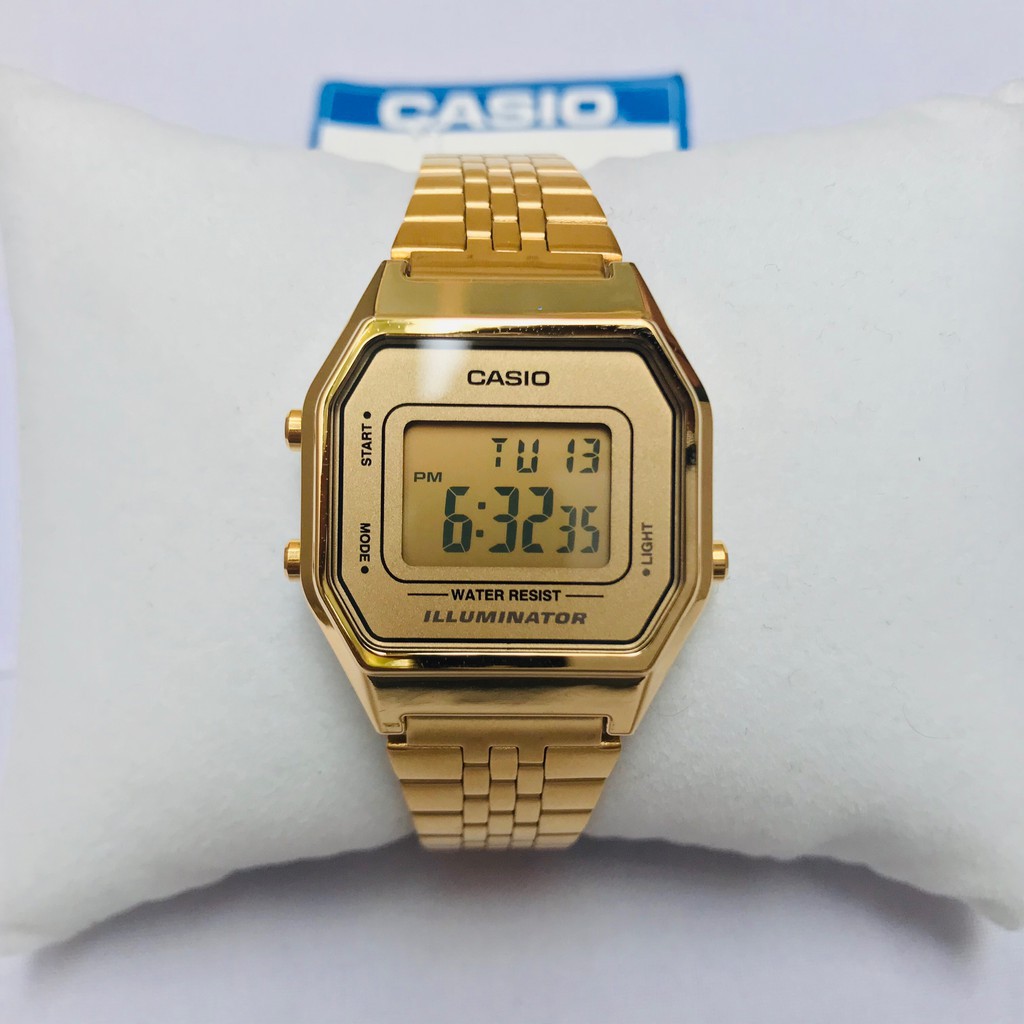 Đồng Hồ Casio A168 Full Gold  Xách Tay  Nam Dây Classic - Tặng Bộ Fullbox