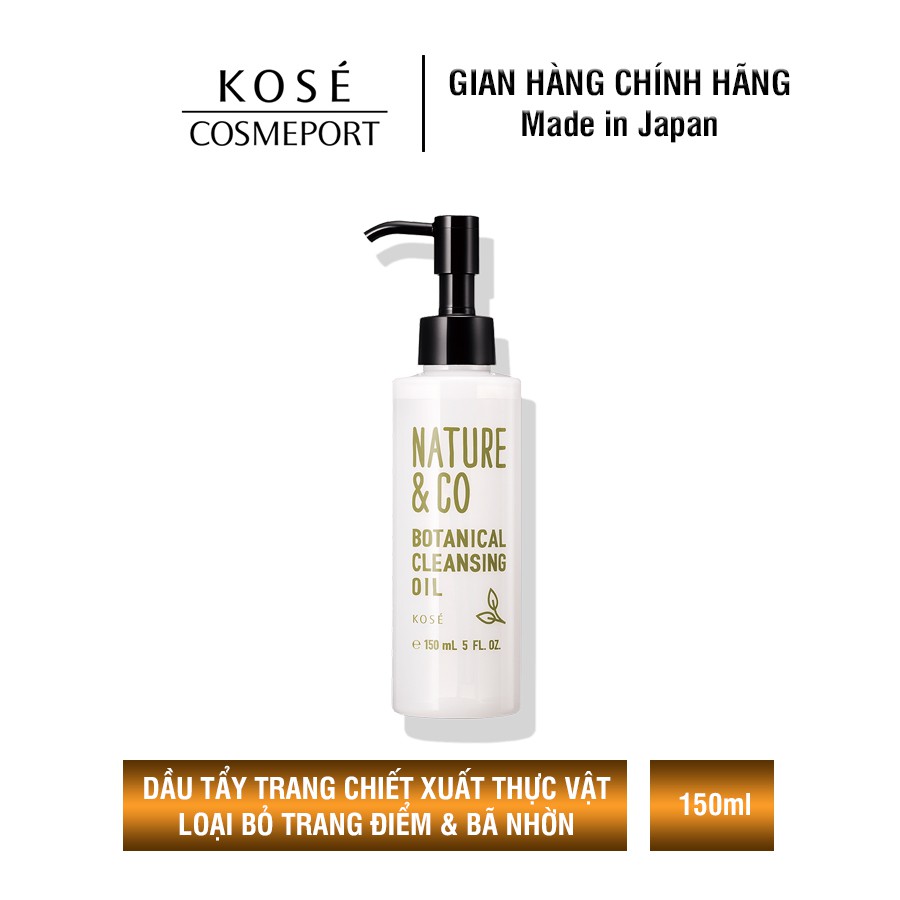 Bộ chăm sóc và nuôi dưỡng da tuyệt đẹp Kosé Nature &amp; Co Botancial (Tầy trang 115ml  + Sửa rửa mặt 150ml + Lotion 400ml)