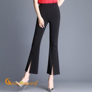Quần tây công sở ống loe xẻ vạt cạp khoá hot💕MỚI