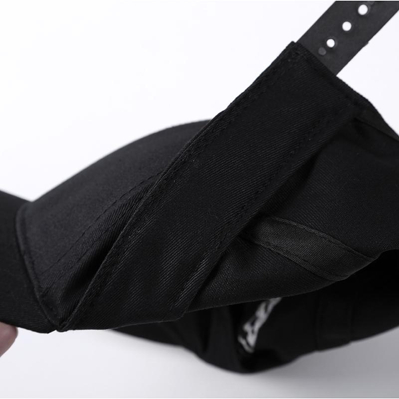 Mũ lưỡi trai cotton thêu hình đầu lâu thời trang