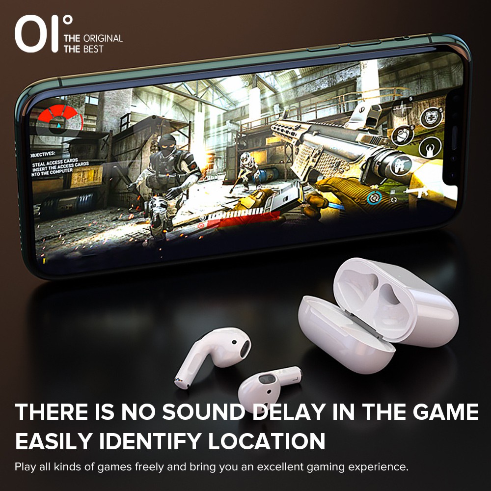 Tai Nghe Không Dây OI Pro Four Bluetooth 5.0 Âm Thanh Stereo Đích Thực Thời Gian Chờ 40 Tiếng