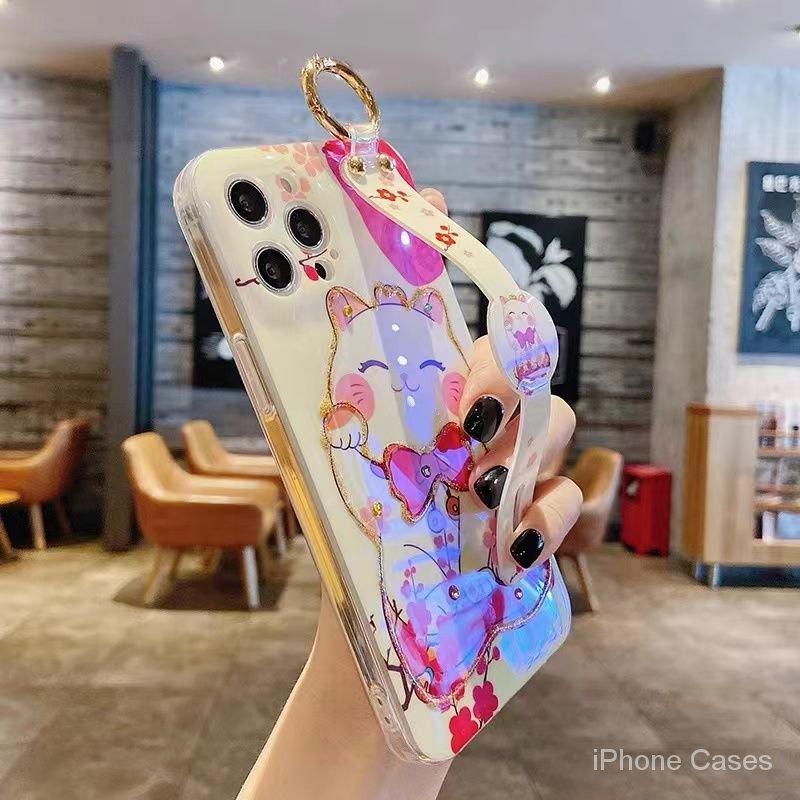 Ốp Lưng Hình Mèo Cầu Tài Nhiều Mẫu Mã Cho Điện Thoại iphone x 11 12 13 14 15 pro max plus