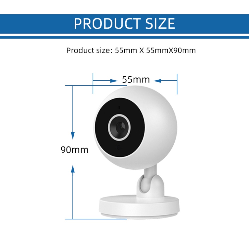 Camera mini thông minh wifi ip 720p 2mp không dây quan sát trong nhà tự động theo dõi tầm nhìn ban đêm