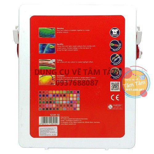 [ TÂM TÂM ]-Sáp dầu Faber Castell, Oil pastel Faber Castell bộ 24/48/60 màu
