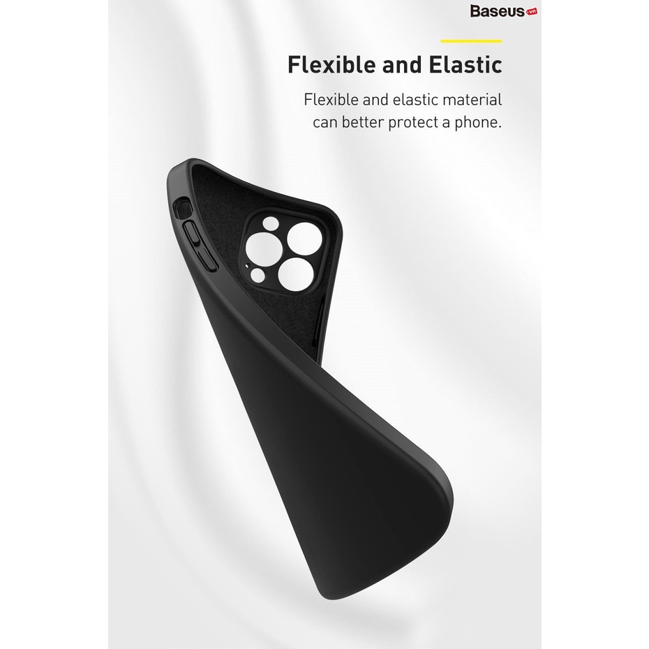 Ốp lưng kháng khuẩn Baseus Liquid Silica Gel Protective Case dành cho iPhone 13 Promax/ 13/ 13 Pro_ Hàng Chính Hãng