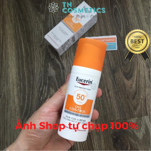 Kem chống nắng Eucerin, KCN cho da nhờn mụn Eucerin Sun Gel-Cream Dry Touch Oil Control SPF50+ 50ml KCN1462