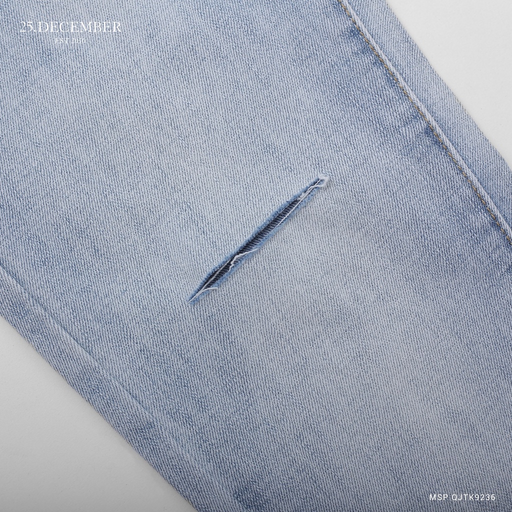 Quần Jean nam màu xanh, chất đẹp, dáng hàn - Thương hiệu 25.December mã QJTK9236 | BigBuy360 - bigbuy360.vn