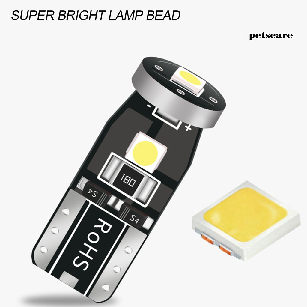 10 Bóng Đèn Led T10 3030 3smd 12v Cho Xe Hơi