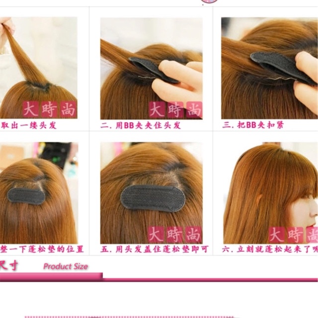 Phụ Kiện Tóc Phụ Kiện Độn Phồng Tóc Mái Tạo Phồng Tóc