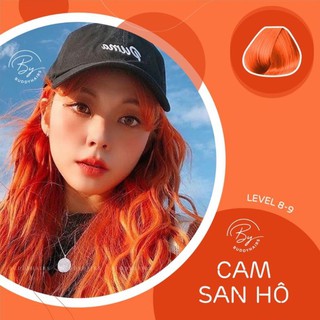 Thuốc nhuộm tóc Cam san hô / Cam sáng set đã bao gồm Thuốc nâng tone tóc của Buddyhairs , Buddyhair , Buddy.hairs