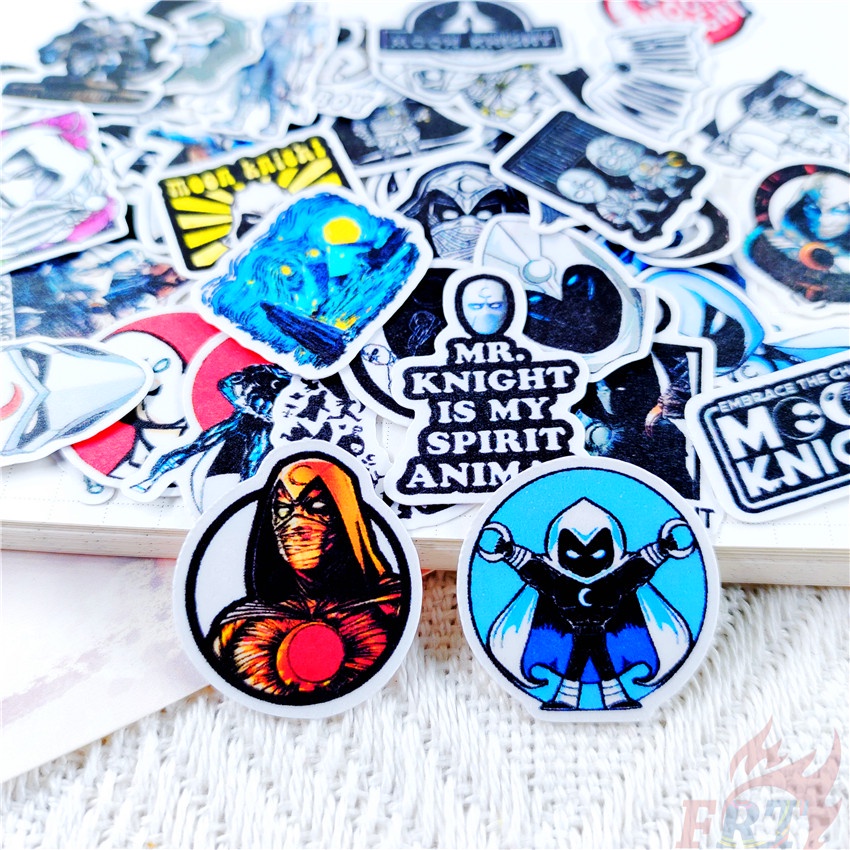 ★★★ Moon Knight Q-1 Mini Diary Manual Stickers ★★★ 60Pcs/Set DIY Fashion Scrapbooks Album Decor Decals Stickers