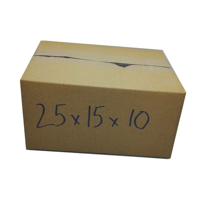 Hộp thùng carton 25 x 15 x 10cm 3 lớp DOCONU. Thùng gói hàng cỡ nhỏ