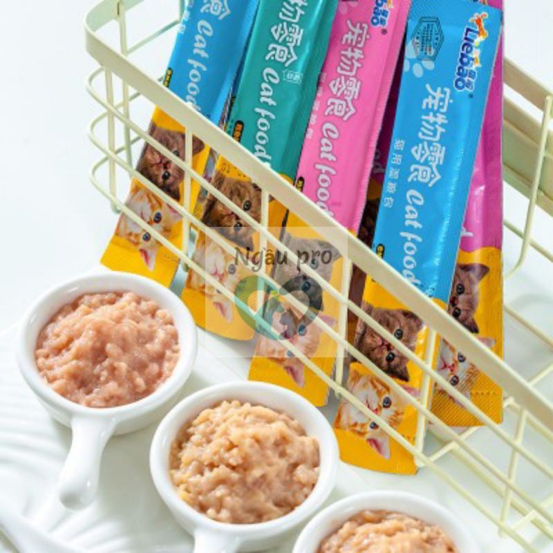 Soup thưởng cho mèo SHIZUKA thanh 15g vị cá ngừ vị gà chicken - Súp cho mèo CATFOOD, CIAO - Snack chó mèo thú cưng