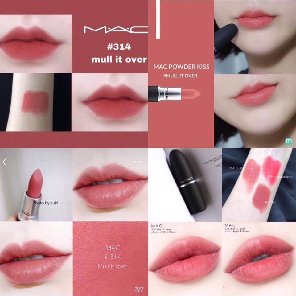 Son MAC Powder Kiss Lipstick 314 Mull It Over