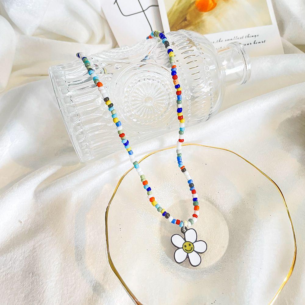 Vòng cổ Mặt Hoa Hướng Dương Bằng Nhựa Resin Phong Cách Bohemian Thời Trang Cho Nữ