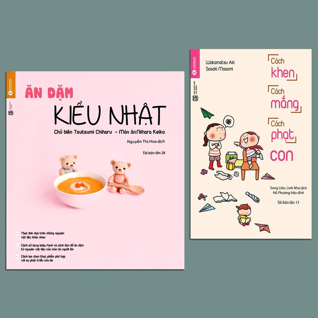Sách - Combo 2 cuốn, lẻ tùy chọn: Ăn Dặm Kiểu Nhật + Cách Khen, Cách Mắng, Cách Phạt Con (Tái bản)