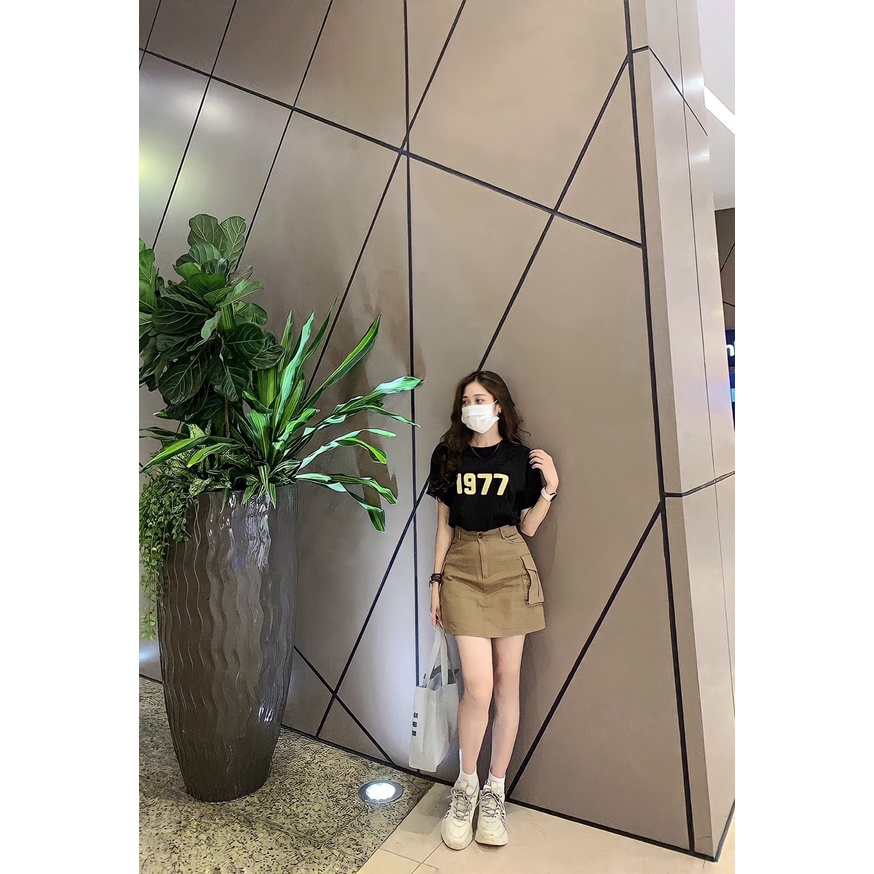 Chân Váy Kaki Chữ A Túi Hộp Có BIGSIZE_Haxuanstore