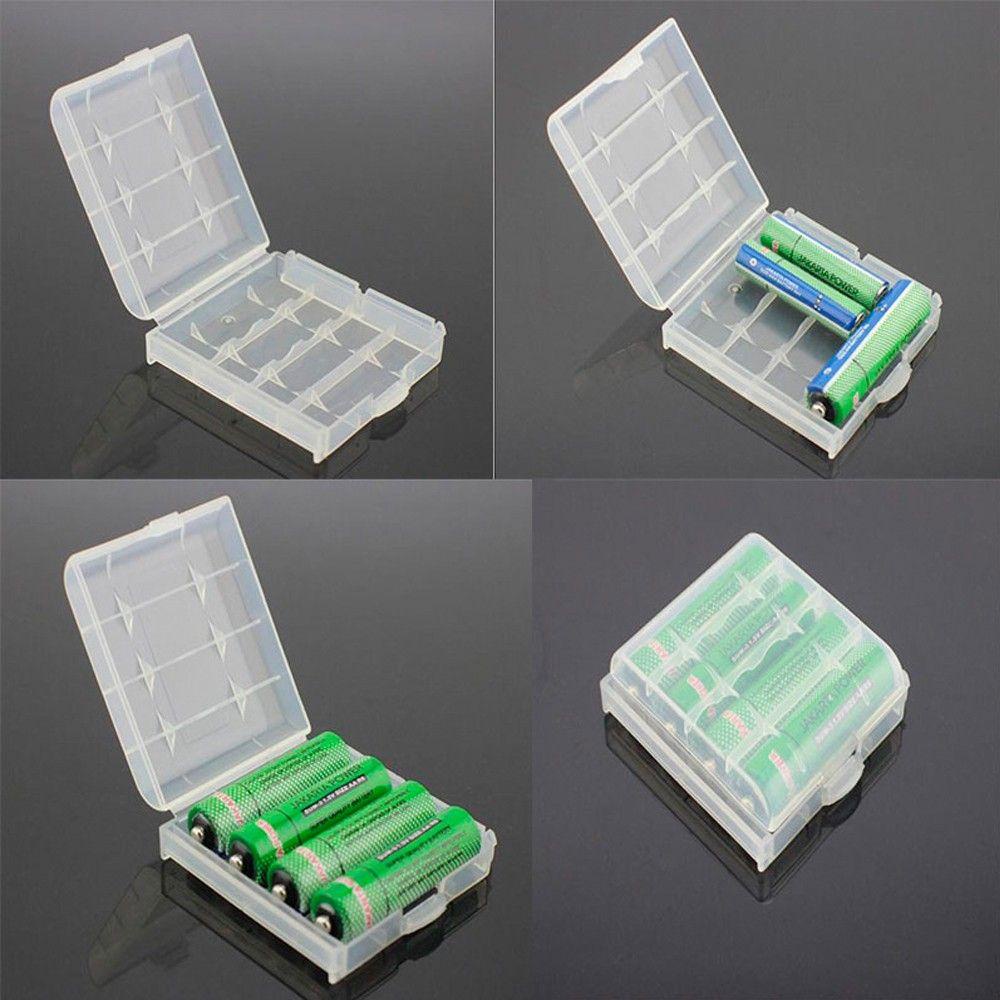 Set 4 Hộp Nhựa Cứng Đựng Pin AA AAA Tiện Dụng