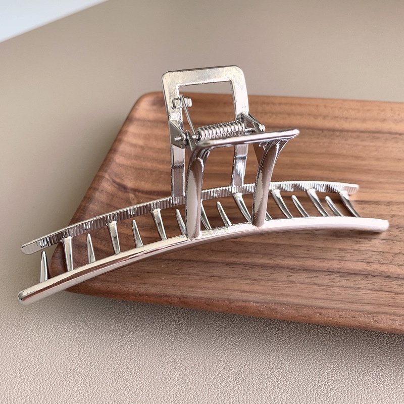 Kẹp Tóc Kim Loại 14cm Thiết Kế Đơn Giản Thời Trang Hàn Quốc