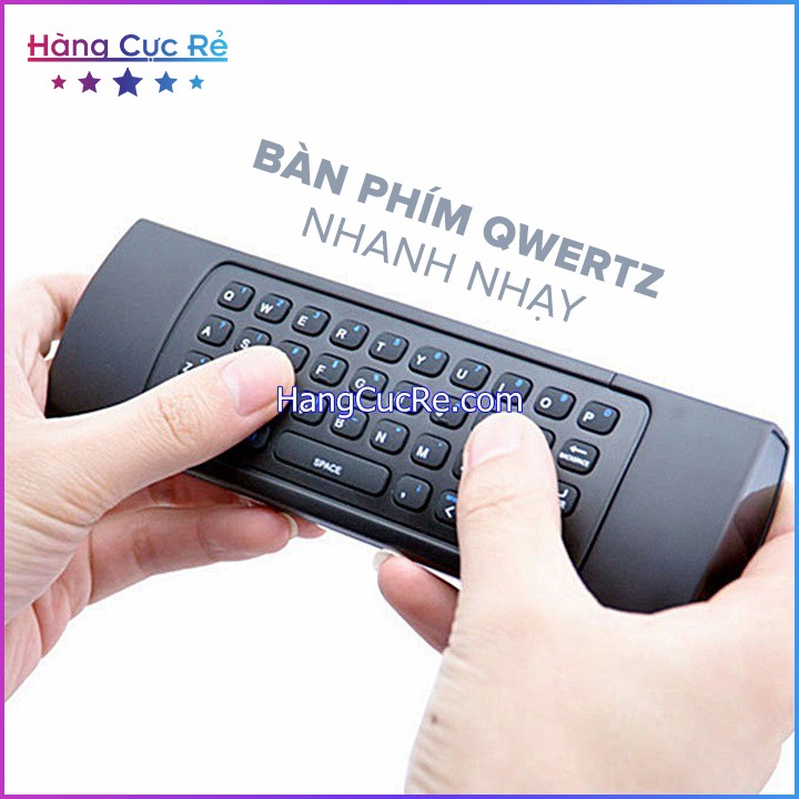 Remote chuột bay điều khiển cảm biến trên không, có bàn phím Qwerty  - Bảo hành 1 đổi 1 - Shop Hàng Cực Rẻ