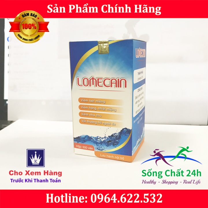 50 Viên Nhiệt Miệng Bạch Mai Lomecain - Sống Chất 24h