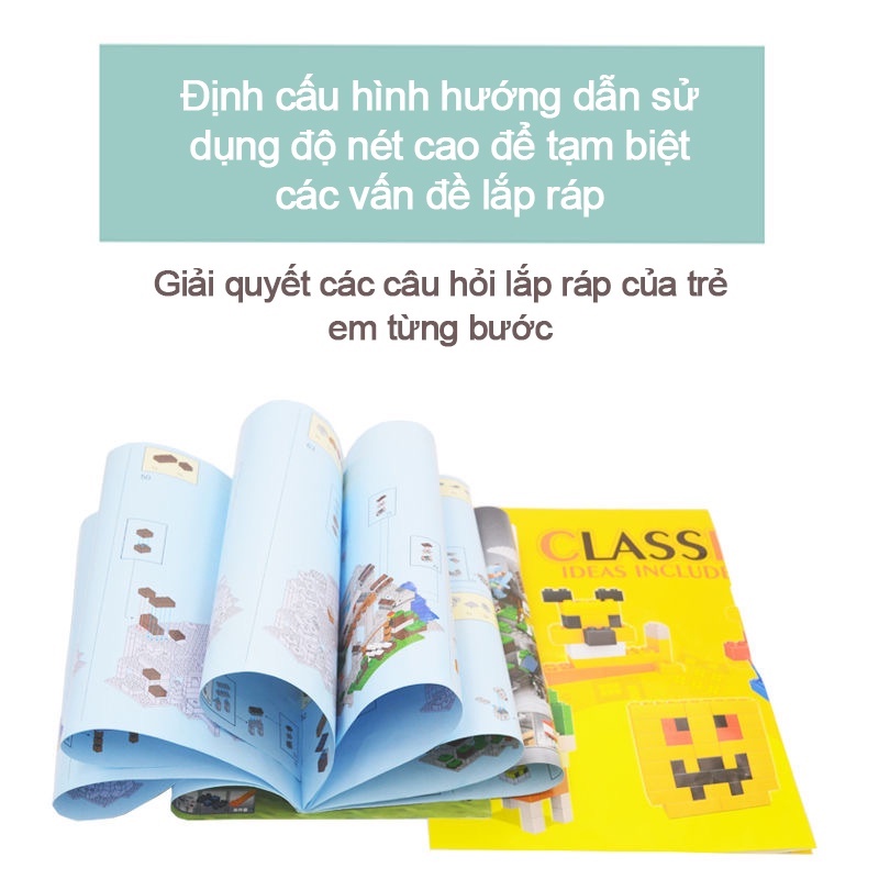 kỹ thuật số Mô hình lắp ráp Bộ xếp hình lắp ráp Lego Minecraft