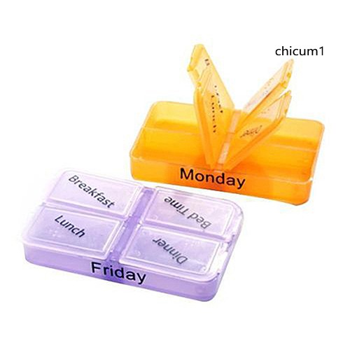 Hộp Chia Thuốc 7 Ngày Tiện Lợi Cho Du Lịch