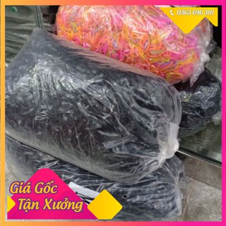 SỈ 1KG Chun Nịt Đen, Chun Nịt Màu, Chun Buộc Tóc Siêu Dai Siêu Rẻ