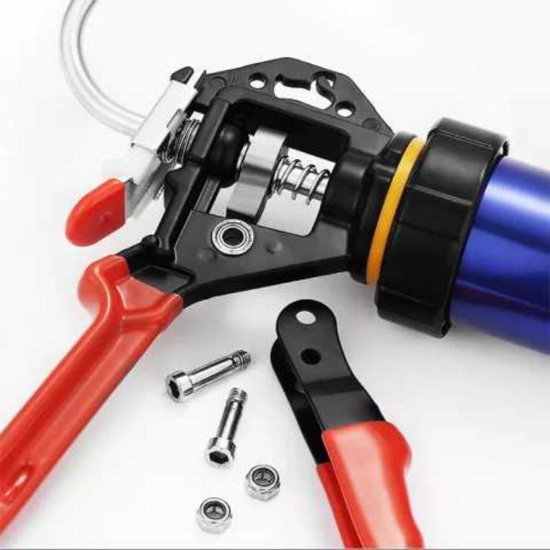 Súng Bắn Keo Xúc Xích Tự Ngắt Cao Cấp Nhất Tặng 3 Đầu Vòi Đi Keo