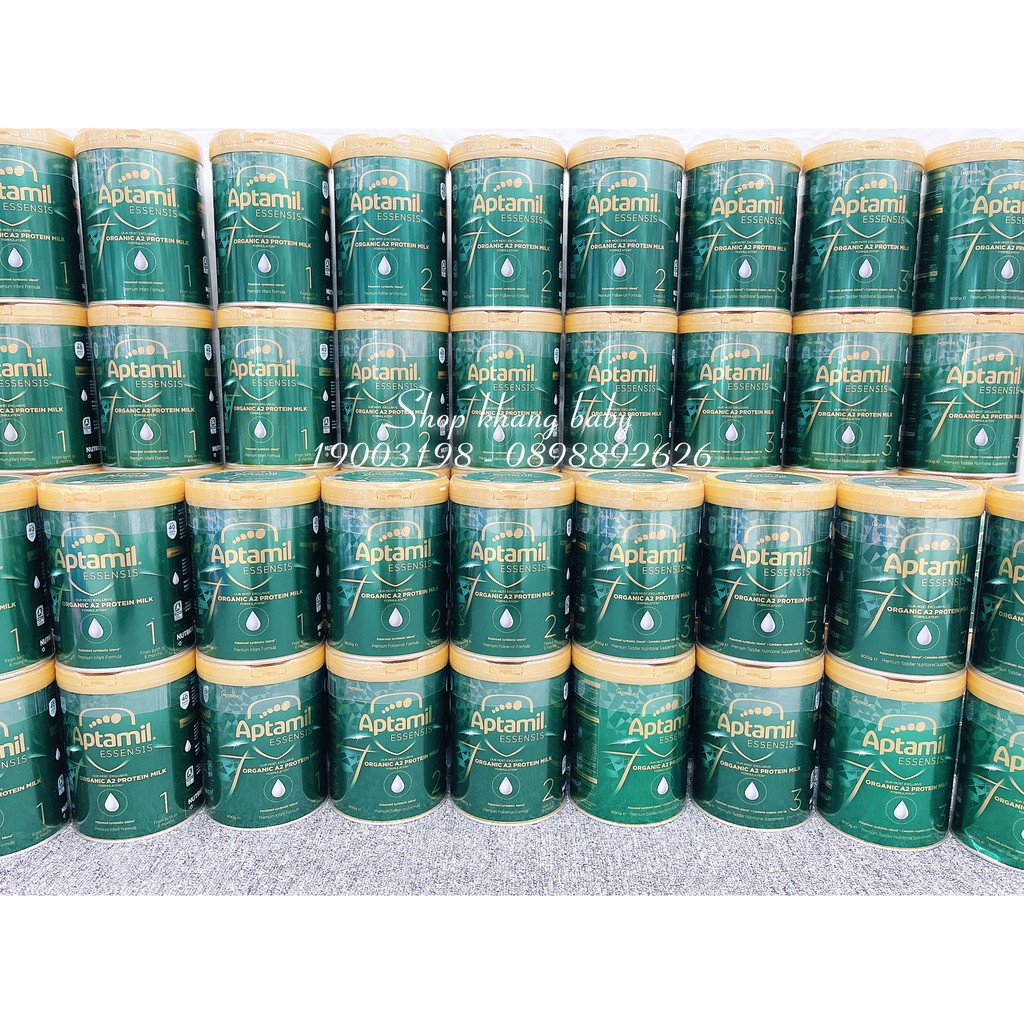 Sữa Aptamil Essensis Organic Số 1 2 3 900g Úc Cao Cấp - Shop Khang Baby