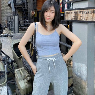 ÁO CROPTOP 2 DÂY TRƠN CÁ TÍNH JOM , thoáng mát , năng động quyến rủ LXK00075