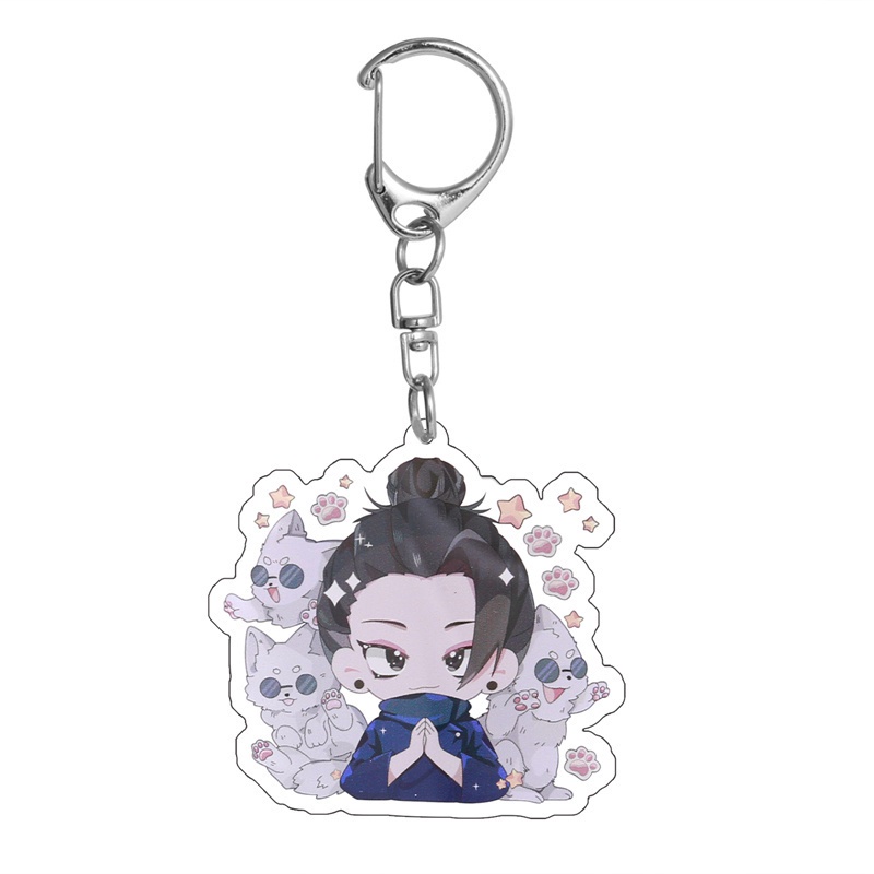 Móc Khóa Acrylic Hình Jujutsu Kaisen Satoru Gojou Itadori Yuuji Fushigura Megumi Nobara Kugisaki