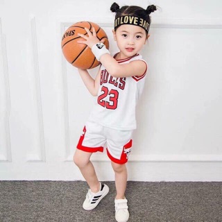 Bộ bóng rổ bulls 23 cho bé