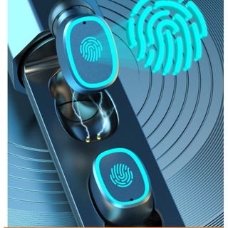 Tai Nghe Bluetooth 5.0, Tai nghe C1 Bluetooth 5.0 TWS Touch Polygonal Digital Display.